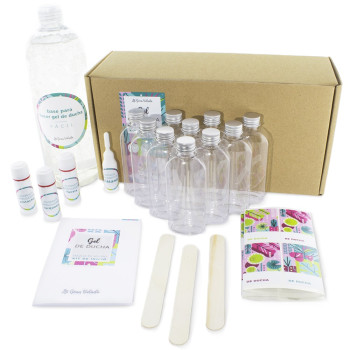 Kit zur Herstellung von hausgemachtem Duschgel. Einfach und sehr schnell! Kit zur Herstellung von hausgemachtem Duschgel. Einfach und sehr schnell!