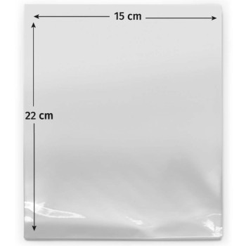 Beutel 15x22 cm aus transparentem Zellophan Beutel 15x22 cm aus transparentem Zellophan