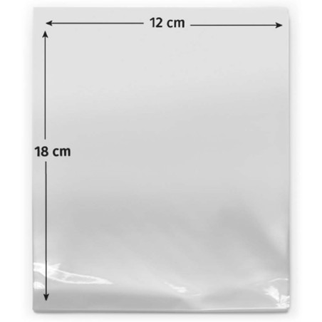 Beutel 12x18 cm aus transparentem Zellophan