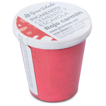 Karmínový červený pigment na cement a sadru