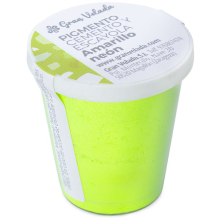 Neónovo žltý pigment na cement a sadru
