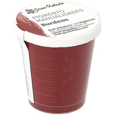 Farebný pigment na ručné práce bordó