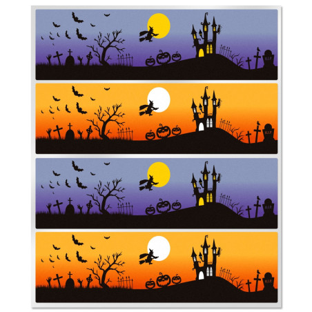 Halloweenske nálepky na polykarbonátové poháre