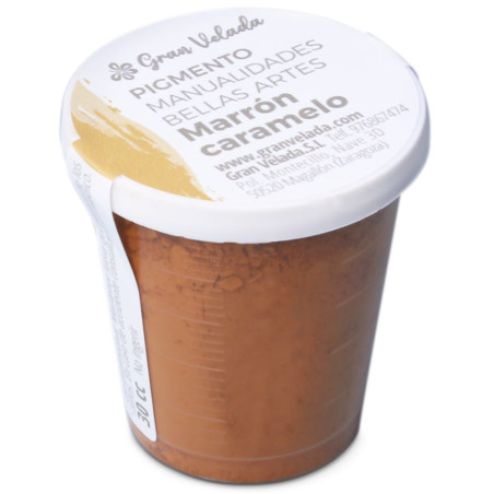 Karamellbraunes Farbpulverpigment zum Basteln