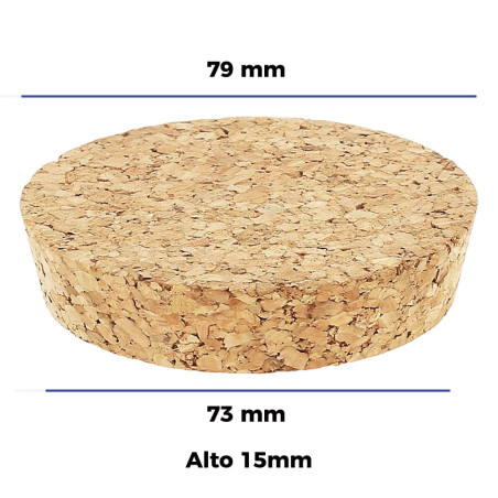 Korkplatten 79 x 73 x 15 mm