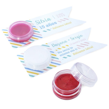 Kit zur Herstellung von Lippenbalsam für Hochzeiten, Taufen und Kommunionen. Kit zur Herstellung von Lippenbalsam für Hochzeiten, Taufen und Kommunionen.