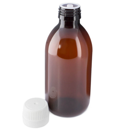 Ambar plastová fľaša 250 ml tesniaci uzáver kvapkadla