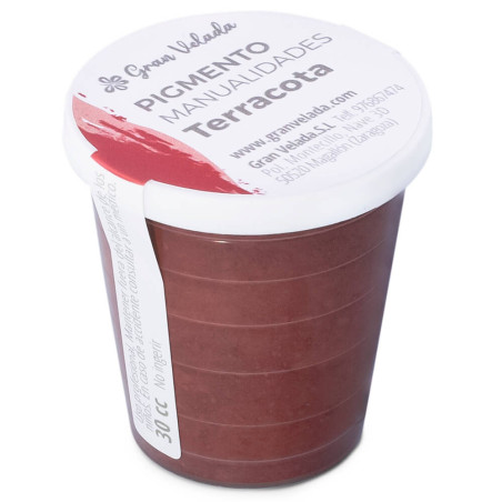 Terrakottafarbenes Farbpulverpigment zum Basteln