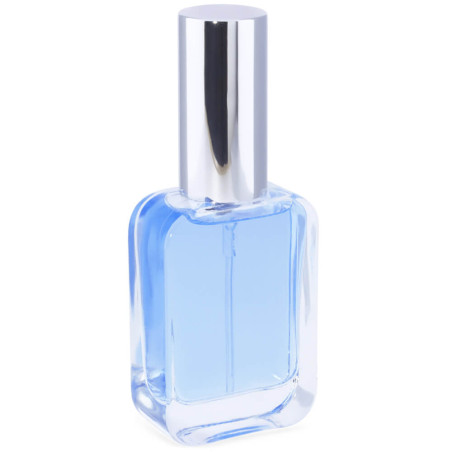 Frasco de perfume retangular de 30 ml com spray