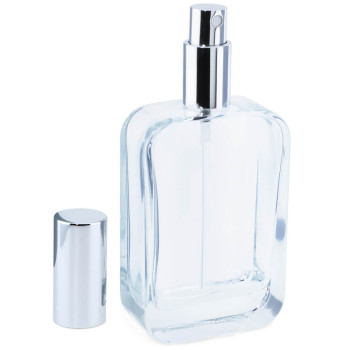 Rechteckiger Parfümflakon 100 ml mit Sprühkopf. Online-Shop