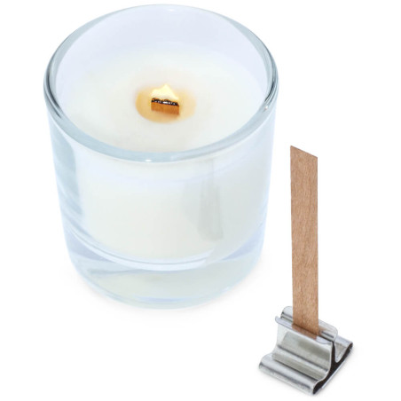 Pavios de madeira para velas 6 x 60 mm