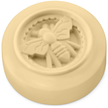 Molde pastilha redonda com abelha