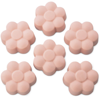 Silikonform mit 6 Gänseblümchen für Seifen und feste Kosmetika.