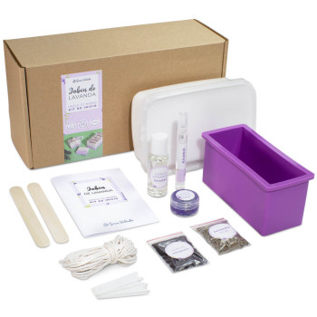 Kit para hacer jabón de lavanda: Materiales e instrucciones paso a paso Kit para hacer jabón de lavanda: Materiales e instrucciones paso a paso