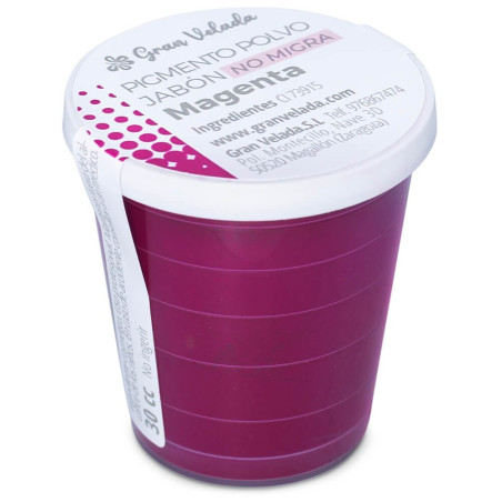Pigmento em pó magenta para sabão