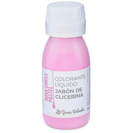 Colorante para sabão de glicerina rosa pastilha elástica