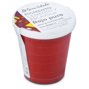 Pigmento vermelho puro para cimento e gesso