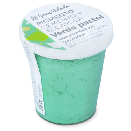 Pigmento verde pastel para cimento e gesso