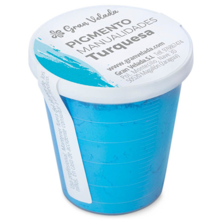 Türkisfarbenes Farbpulverpigment zum Basteln