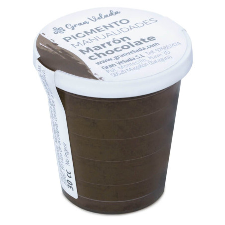 Schokoladenbraunes Farbpulverpigment zum Basteln