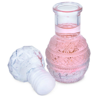 Runde Kristallflasche 50 ml – Vintage-Flakon für Parfum, Öle & Geschenke