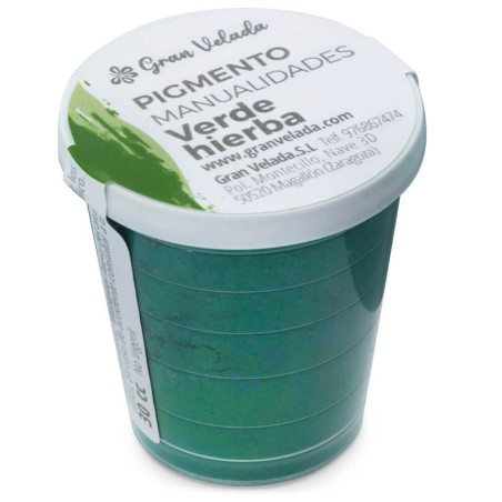 Grasgrünes Farbpulverpigment zum Basteln
