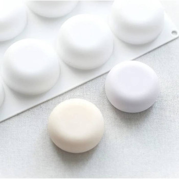 Silikonform 8 runde Tabletten für Seifen und feste Kosmetika Silikonform 8 runde Tabletten für Seifen und feste Kosmetika