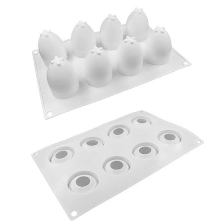 Silikonform 8 Eier