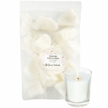 Raps- und Kokoswachs kaufen zur Herstellung von Kerzen im Glas mit viel Aroma.