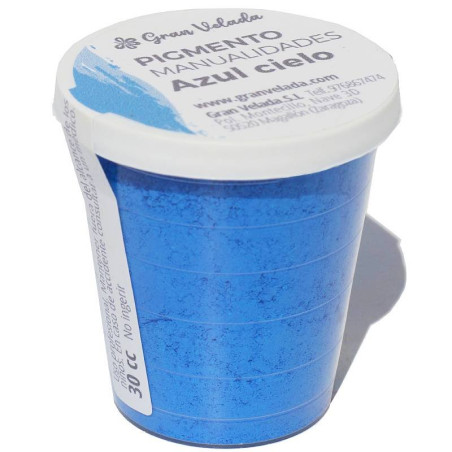 Himmelblaues Farbpulverpigment zum Basteln