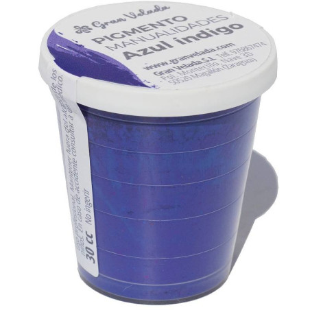 Indigoblaues Farbpulverpigment zum Basteln