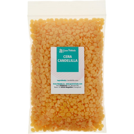 Cera de candelilla grau cosmético