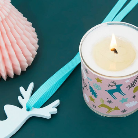 Set zur Herstellung von  Weihnachtswaldkerzen. Materialien und Anleitungen