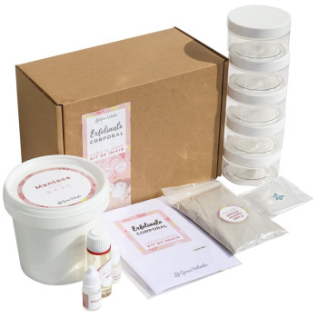 Kit zur Herstellung eines hausgemachten Körperpeelings. Online-Verkauf Kit zur Herstellung eines hausgemachten Körperpeelings. Online-Verkauf