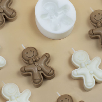 Weihnachtskerzen-Set Lebkuchenmännchen | DIY Kerzen Set