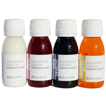 Pack ahorro colorante liquido concentrado - Colores esenciales Pack ahorro colorante liquido concentrado - Colores esenciales