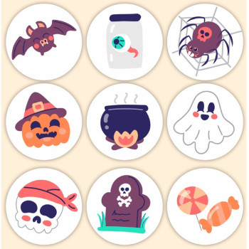 Pegatinas mix halloween