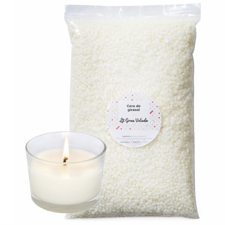 cera de girassol para velas