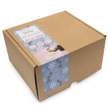 Set zur Herstellung von Weihnachtskerzen | Eiskristall-Form