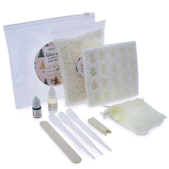 Weihnachts-Wachs-Melts-Set mit kleinen Bäumchen – Materialien und Anleitung
