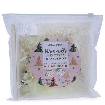 Weihnachts-Wachs-Melts-Set mit kleinen Bäumchen – Materialien und Anleitung