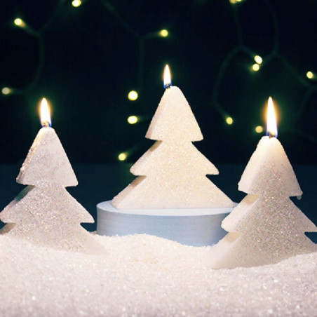 Set zur Herstellung von 5 Christbaumkerzen. Materialien und Anleitungen