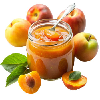 Super konzentrierte Essenz von Pfirsich. Es ist wasserlöslich.