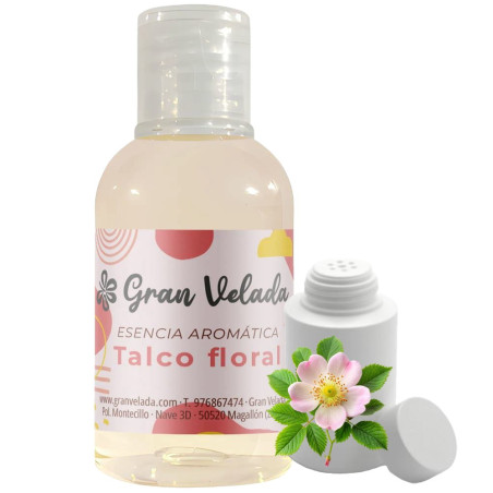 Kvetinový mastenec v prášku aromatická esencia