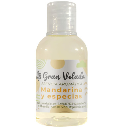 Essência aromática de tangerina e especiarias
