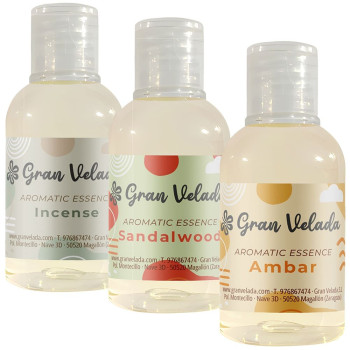 Essências aromáticas: Sandalo, ambar e incenso - Gran Velada Essências aromáticas: Sandalo, ambar e incenso - Gran Velada