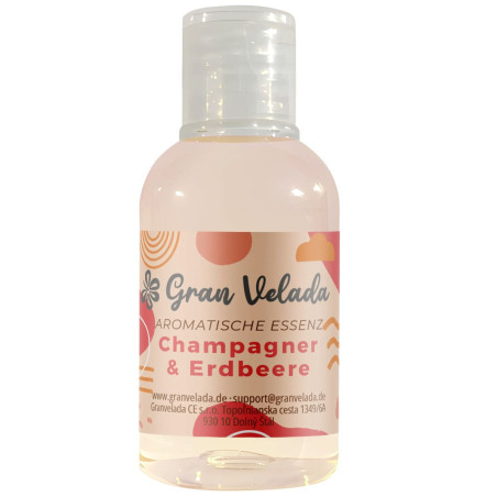 Champagne and strawberry essence