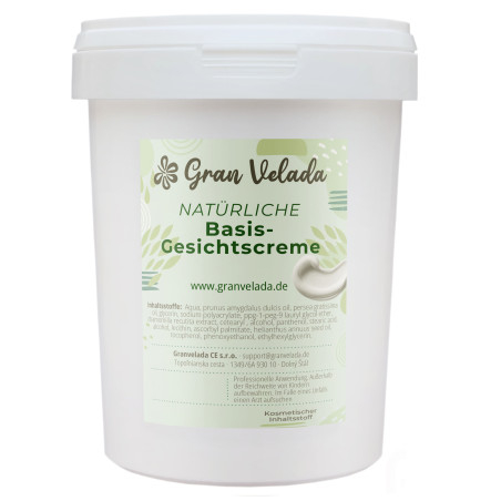 Natural facial base cream