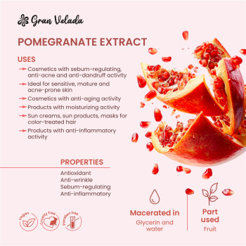 Extrakt z granátového jablka: antioxidant pre pokožku. Online predaj Extrakt z granátového jablka: antioxidant pre pokožku. Online predaj