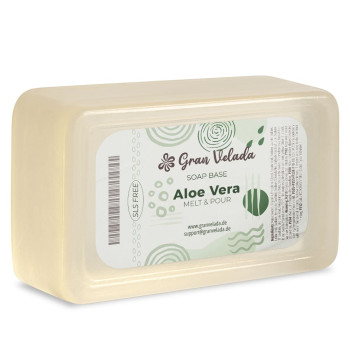 Glycerin-Seifenbasis mit Aloe Vera. Einfach zu bedienen! Glycerin-Seifenbasis mit Aloe Vera. Einfach zu bedienen!